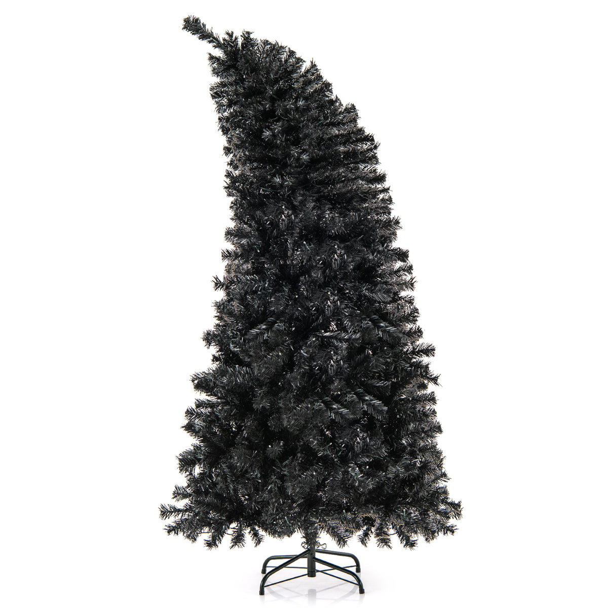 6/7 FT Artificial Christmas Tree with Bendable Top Section and Warm Light-6 FT-Christmas Trees-DECOROLALA