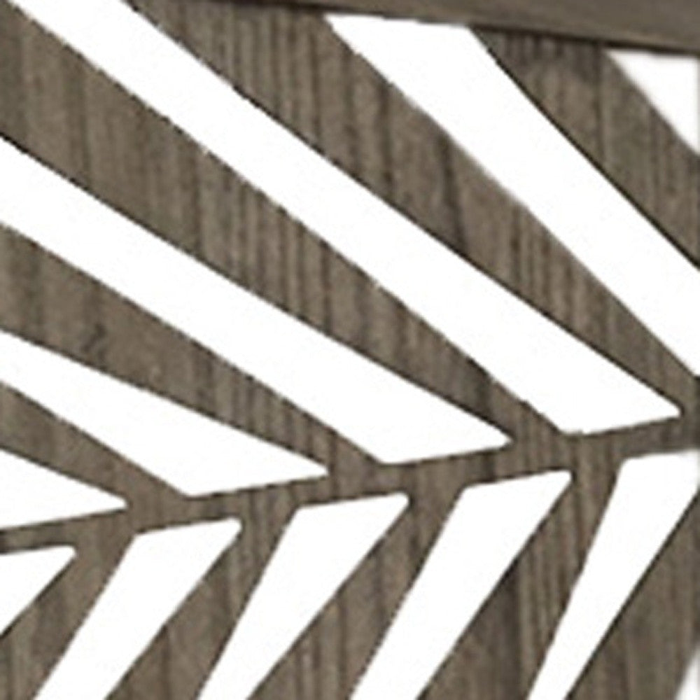 67" Gray Solid WoodFolding Three Panel Screen Room Divider-Room Dividers-DECOROLALA