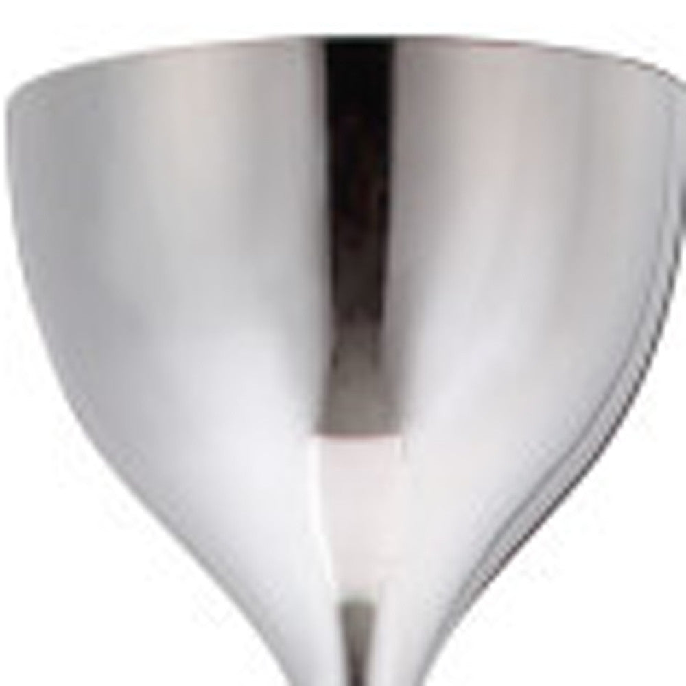 67" Steel Floor Lamp With Silver Steel Bell Shade-Floor Lamps-DECOROLALA