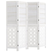 67" Tall Wood Room Divider Indoor Wooden Partition for Room Separation-4 Panels-Room Dividers-DECOROLALA