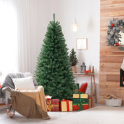 6/7/8 FT Artificial Christmas Tree with 568/830/1182 Branch Tips and 200/250/400 Warm White LED Lights-L-Christmas Trees-DECOROLALA