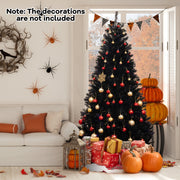 6/7/8 Feet Artificial Christmas Tree with 6 Lighting Modes and Spooky Sounds-7 ft-Christmas Trees-DECOROLALA
