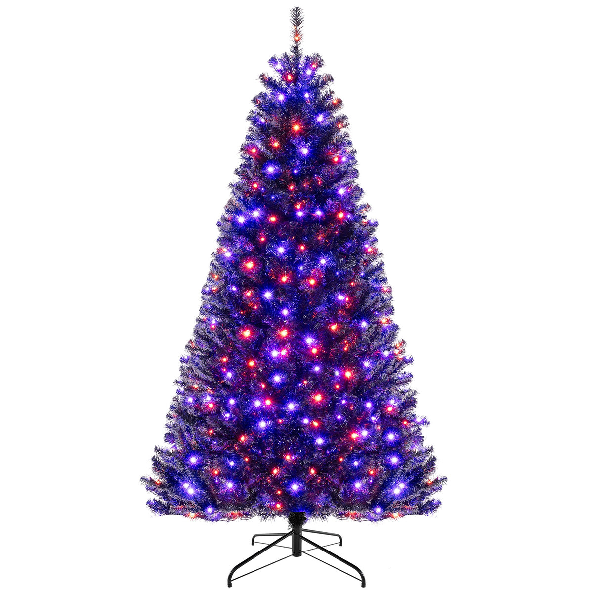 6/7/8 Feet Artificial Christmas Tree with 6 Lighting Modes and Spooky Sounds-L-Christmas Trees-DECOROLALA