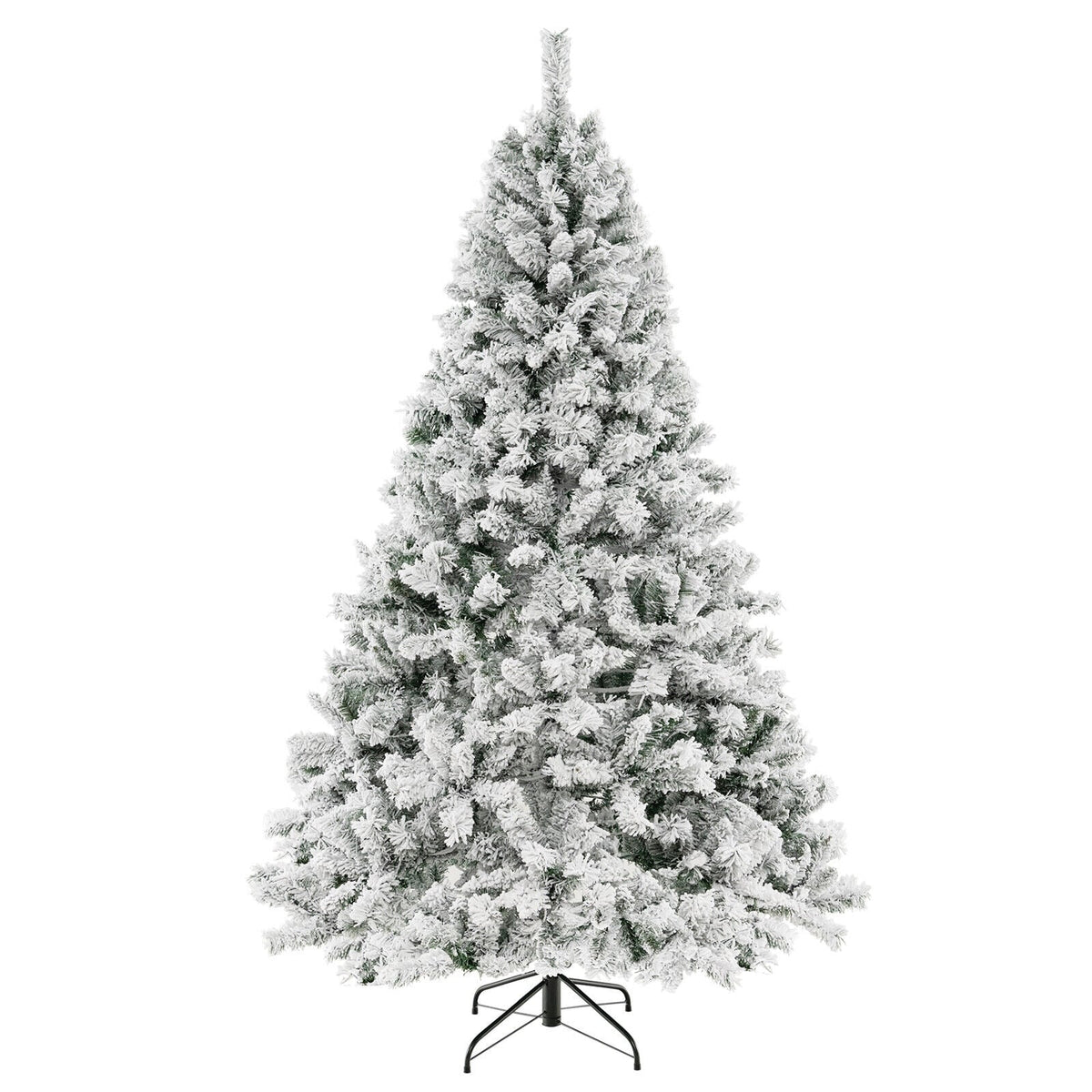 6/7/8 Feet Artificial Xmas Tree 3-Minute Quick Shape-7 ft-Christmas Trees-DECOROLALA