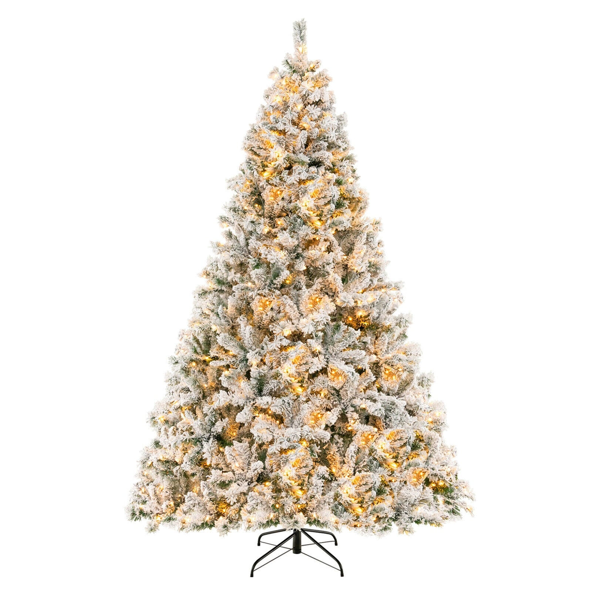 6/7/8 Feet Artificial Xmas Tree 3-Minute Quick Shape-8 ft-Christmas Trees-DECOROLALA