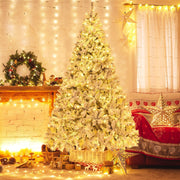 6/7/8 Feet Artificial Xmas Tree 3-Minute Quick Shape-8 ft-Christmas Trees-DECOROLALA