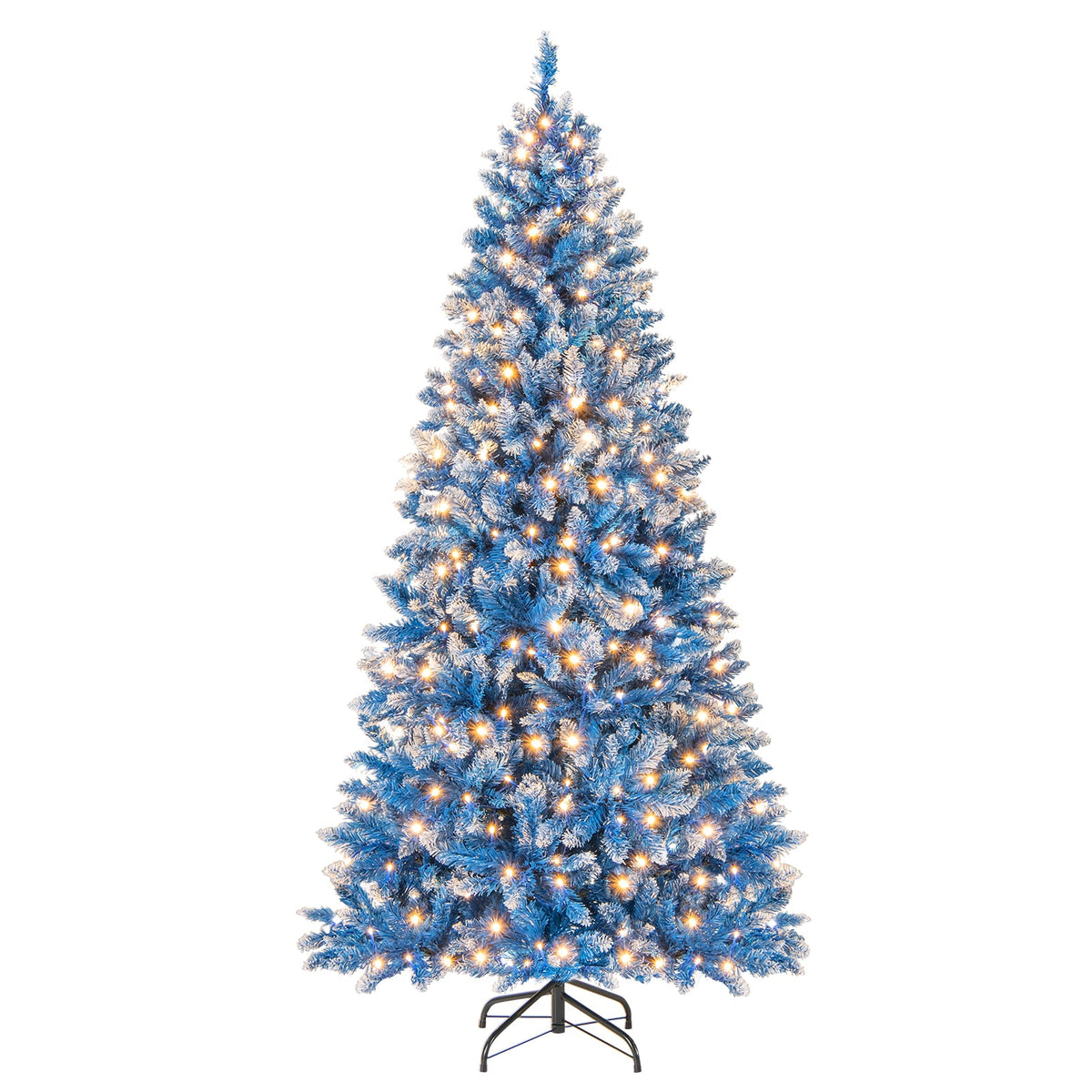 6/7/8/9 FT Artificial Christmas Tree with 767 Snowy Branch Tips-6 FT-Christmas Trees-DECOROLALA