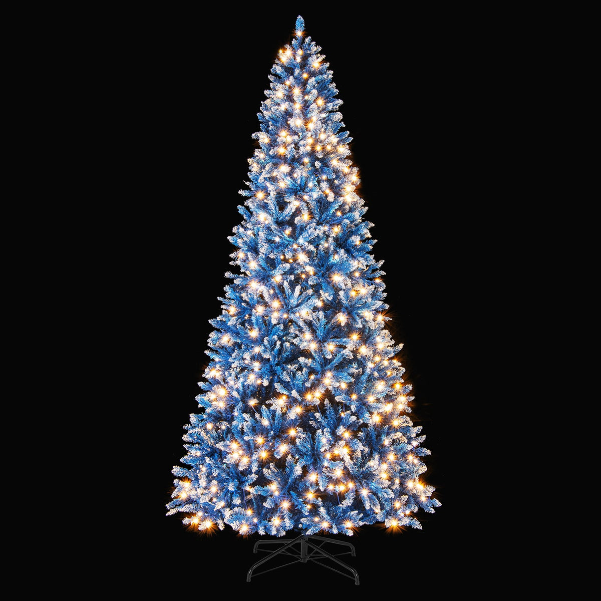 6/7/8/9 FT Artificial Christmas Tree with 767 Snowy Branch Tips-9 FT-Christmas Trees-DECOROLALA