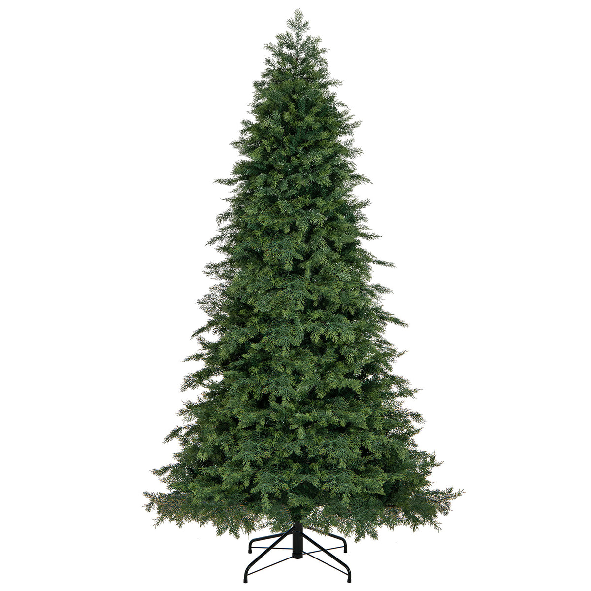 6/7.5 Feet Pre-Lit Artificial Christmas Tree with 11 Modes and Metal Stand-7.5ft-Christmas Trees-DECOROLALA