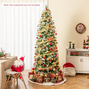 6/7.5/9 FT Artificial Christmas Tree with Warm-White LED Lights-M-Christmas Trees-DECOROLALA