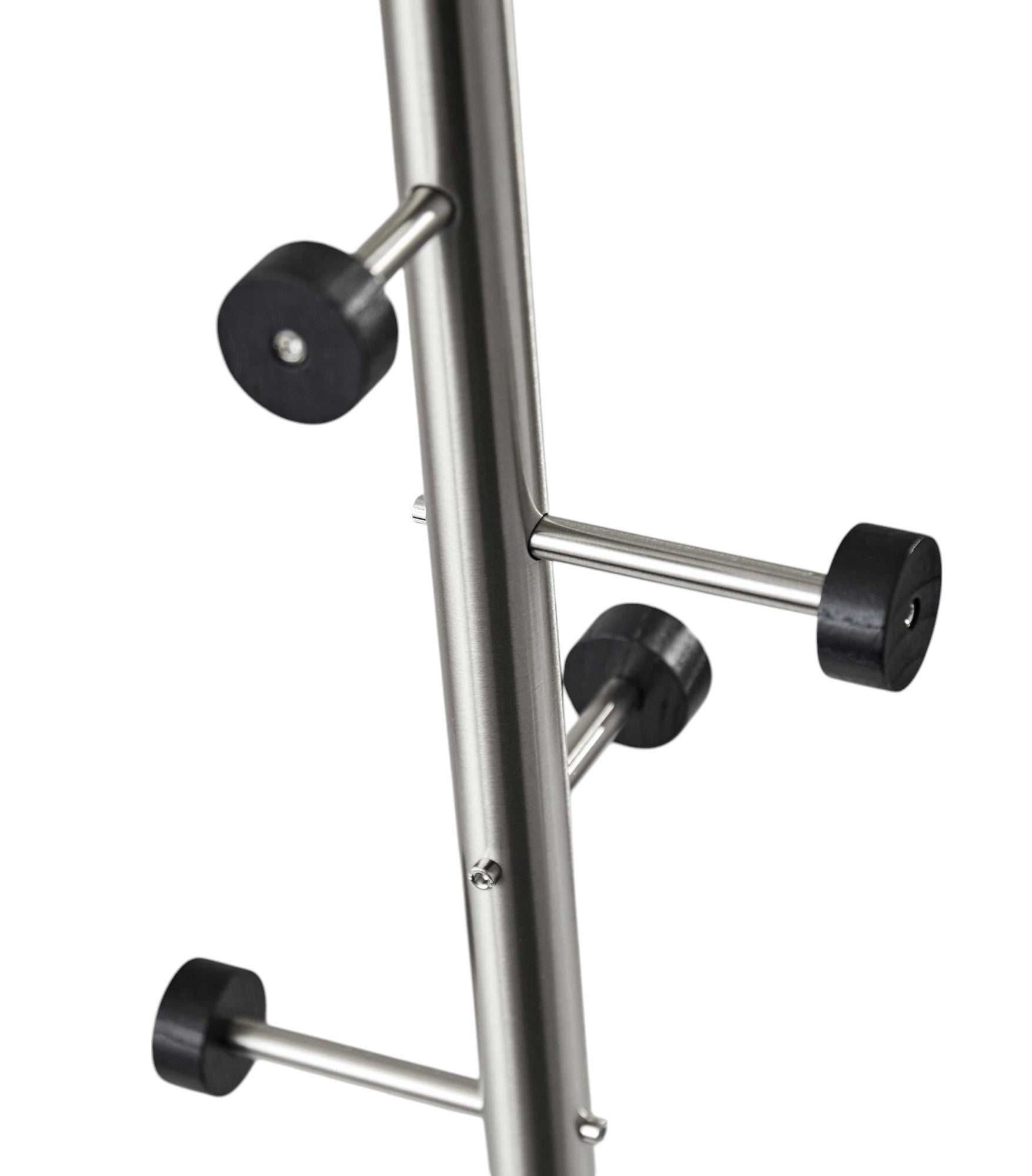 68" Brushed Steel Brushed Steel Coat Rack-Coat Hangers-DECOROLALA
