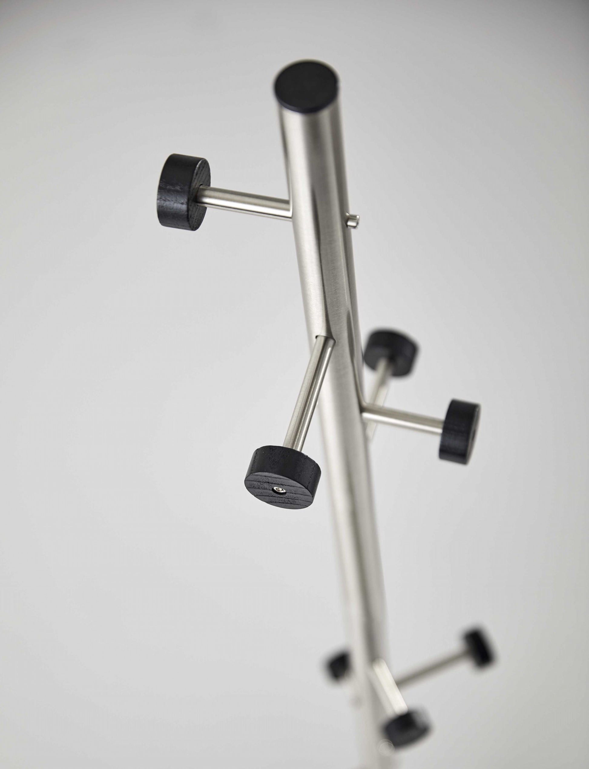 68" Brushed Steel Brushed Steel Coat Rack-Coat Hangers-DECOROLALA