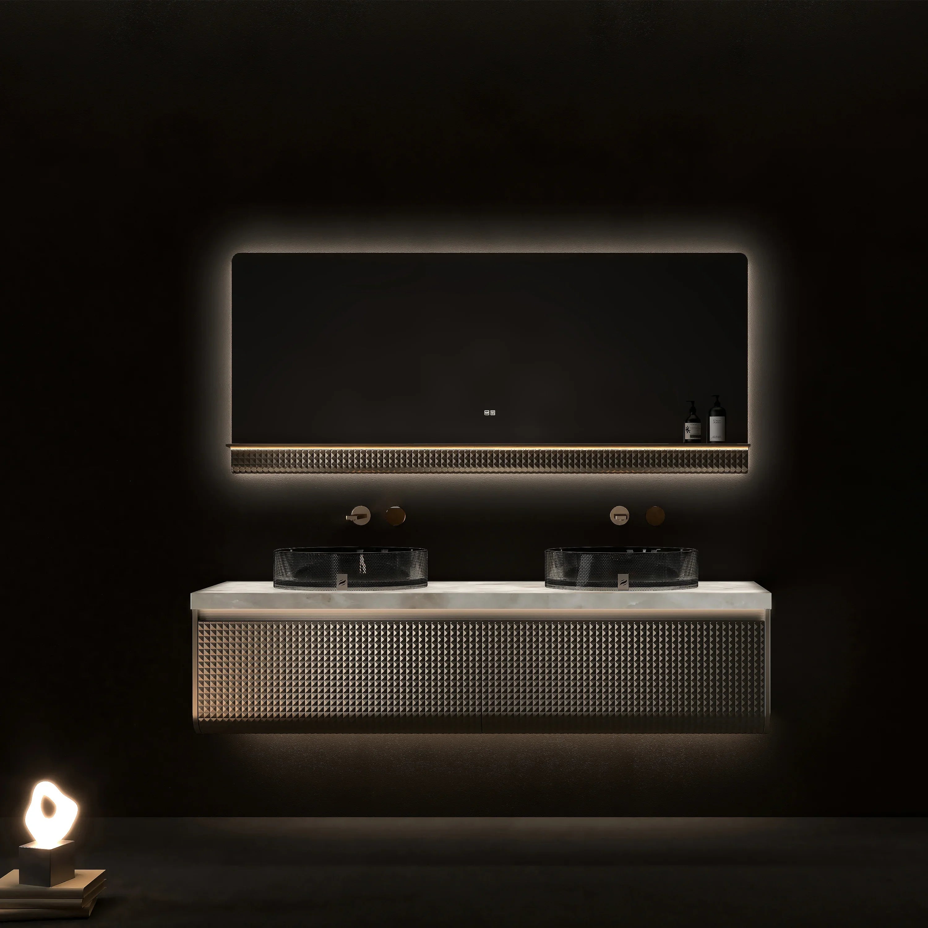 69" Champagne LED Mirror