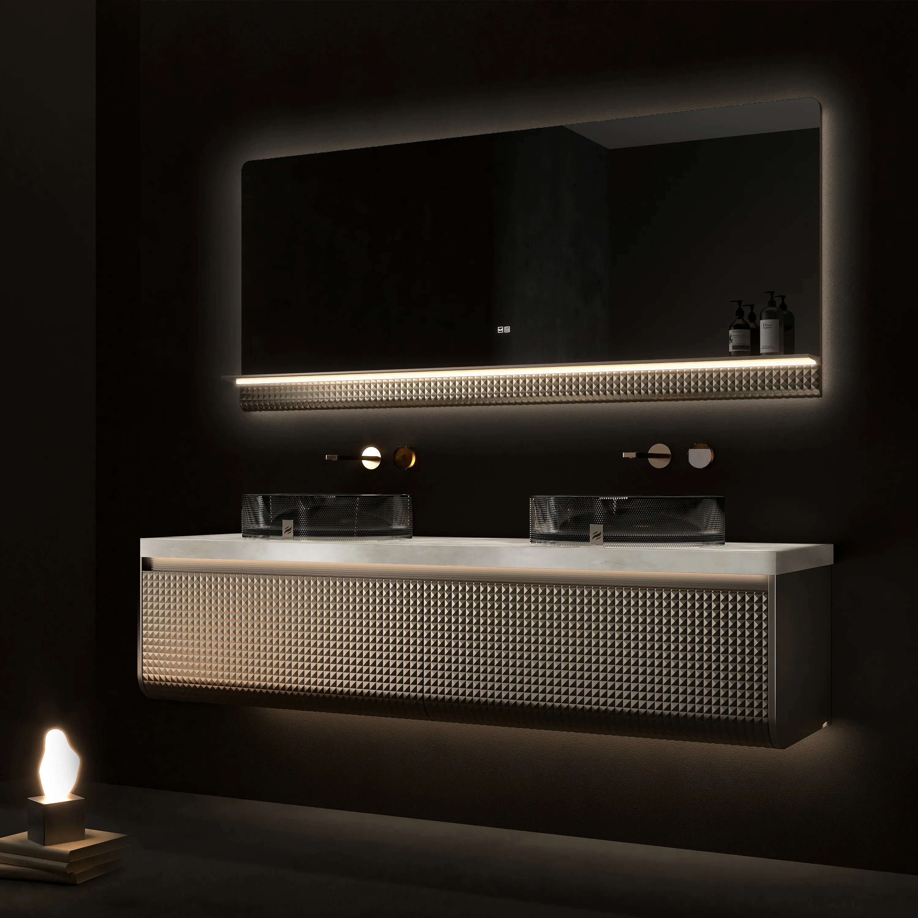 69" Champagne LED Mirror