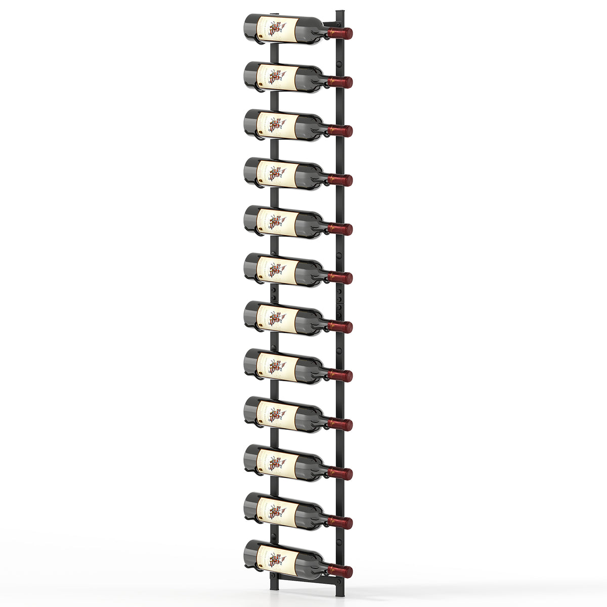 6/9/12-Bottle Rustproof Wall-Mounted Wine Rack-XL-Wine Racks-DECOROLALA