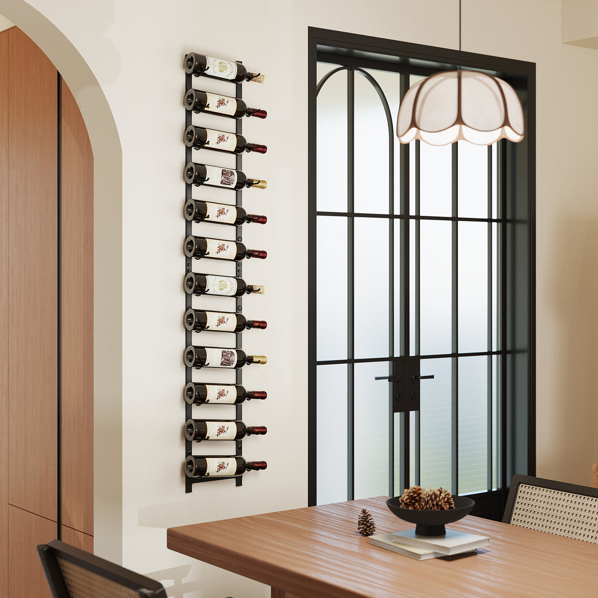 6/9/12-Bottle Rustproof Wall-Mounted Wine Rack-XL-Wine Racks-DECOROLALA
