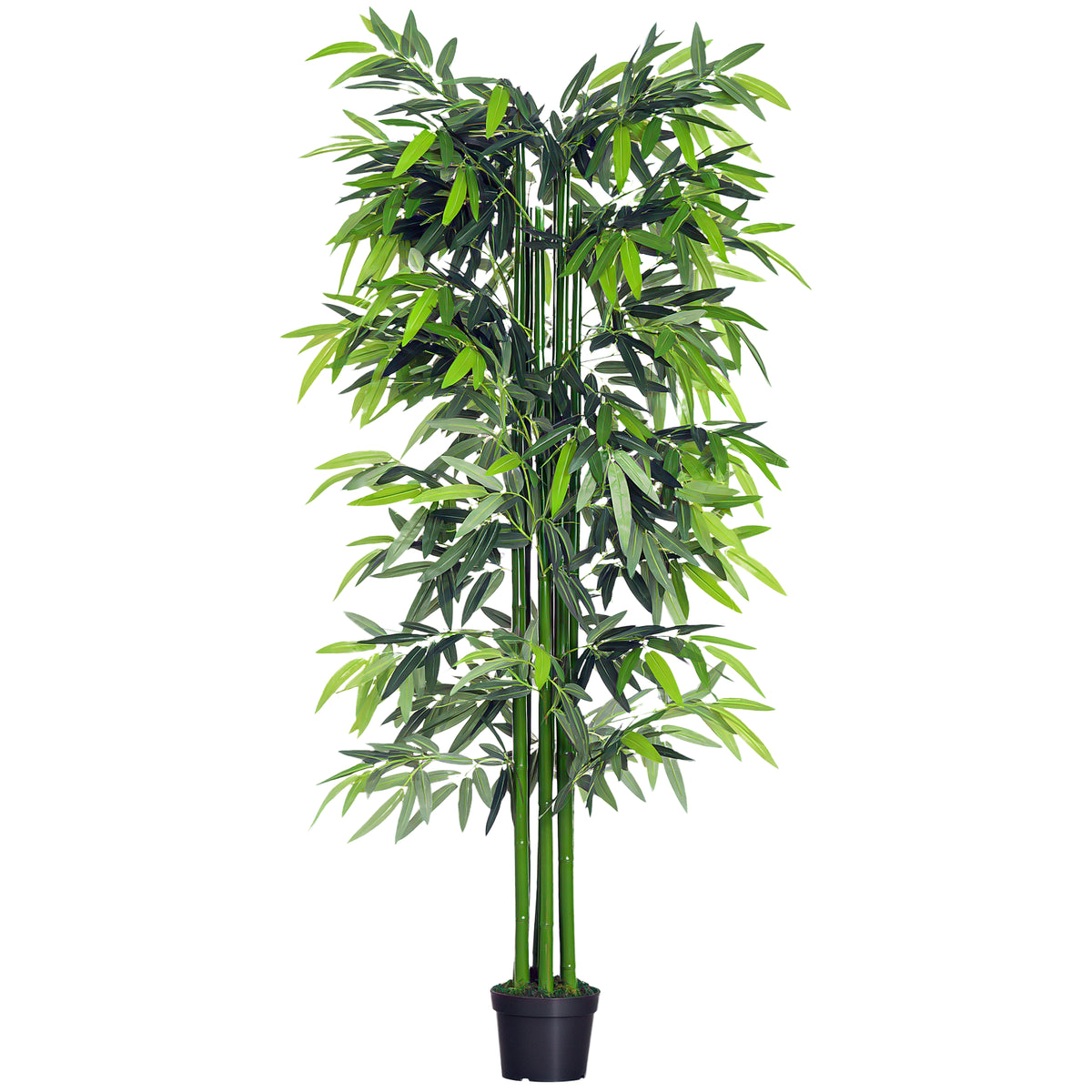 6FT Artificial Bamboo Tree Fake Decorative Plant with Nursery Pot for Indoor D√©cor-Artificial Trees-DECOROLALA