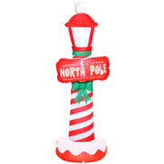 6FT Christmas Inflatable Decoration, Inflatable Lighthouse Xmas Blow Up Decor with LED Lights for Yard, Lawn, Garden-Home Furnishings > Holiday & Seasonal > Christmas Decorations > Christmas Inflatables-DECOROLALA