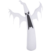 6FT Tall Halloween Inflatable White Ghost, Outdoor Blow Up Yard Decoration with LED Lights for Garden, Lawn, Party, Holiday-Home Furnishings > Holiday & Seasonal > Halloween Decorations-DECOROLALA