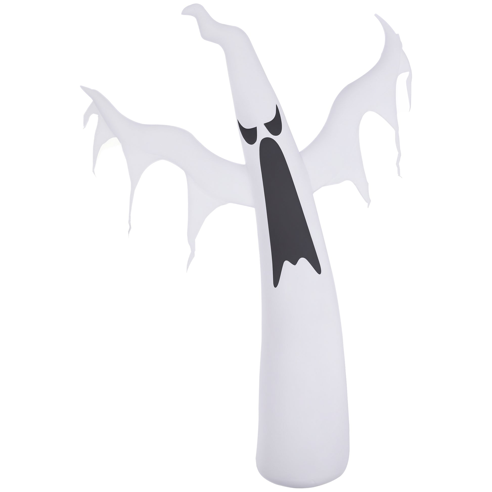 6FT Tall Halloween Inflatable White Ghost, Outdoor Blow Up Yard Decoration with LED Lights for Garden, Lawn, Party, Holiday-Home Furnishings > Holiday & Seasonal > Halloween Decorations-DECOROLALA