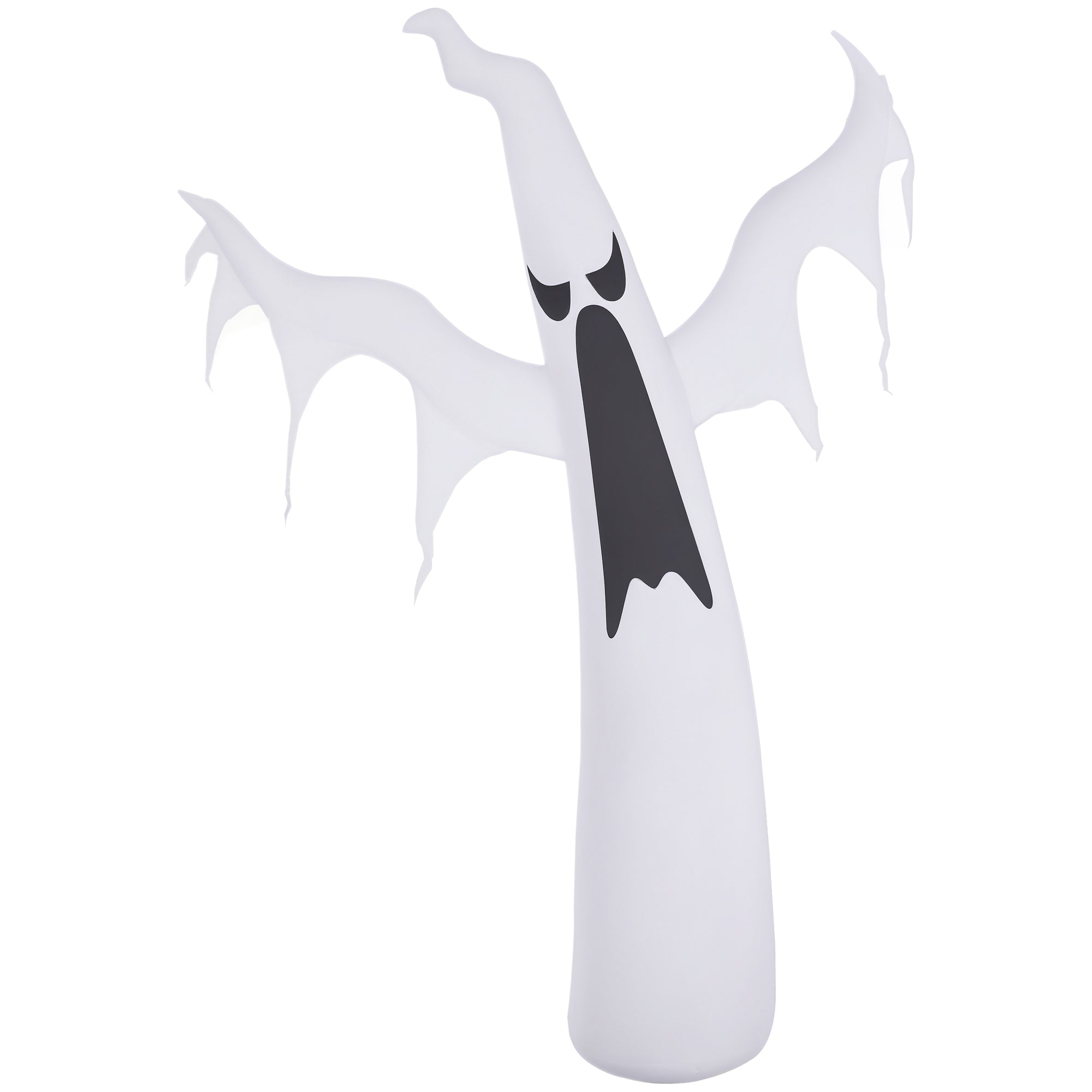 6FT Tall Halloween Inflatable White Ghost, Outdoor Blow Up Yard Decoration with LED Lights for Garden, Lawn, Party, Holiday-Home Furnishings > Holiday & Seasonal > Halloween Decorations-DECOROLALA
