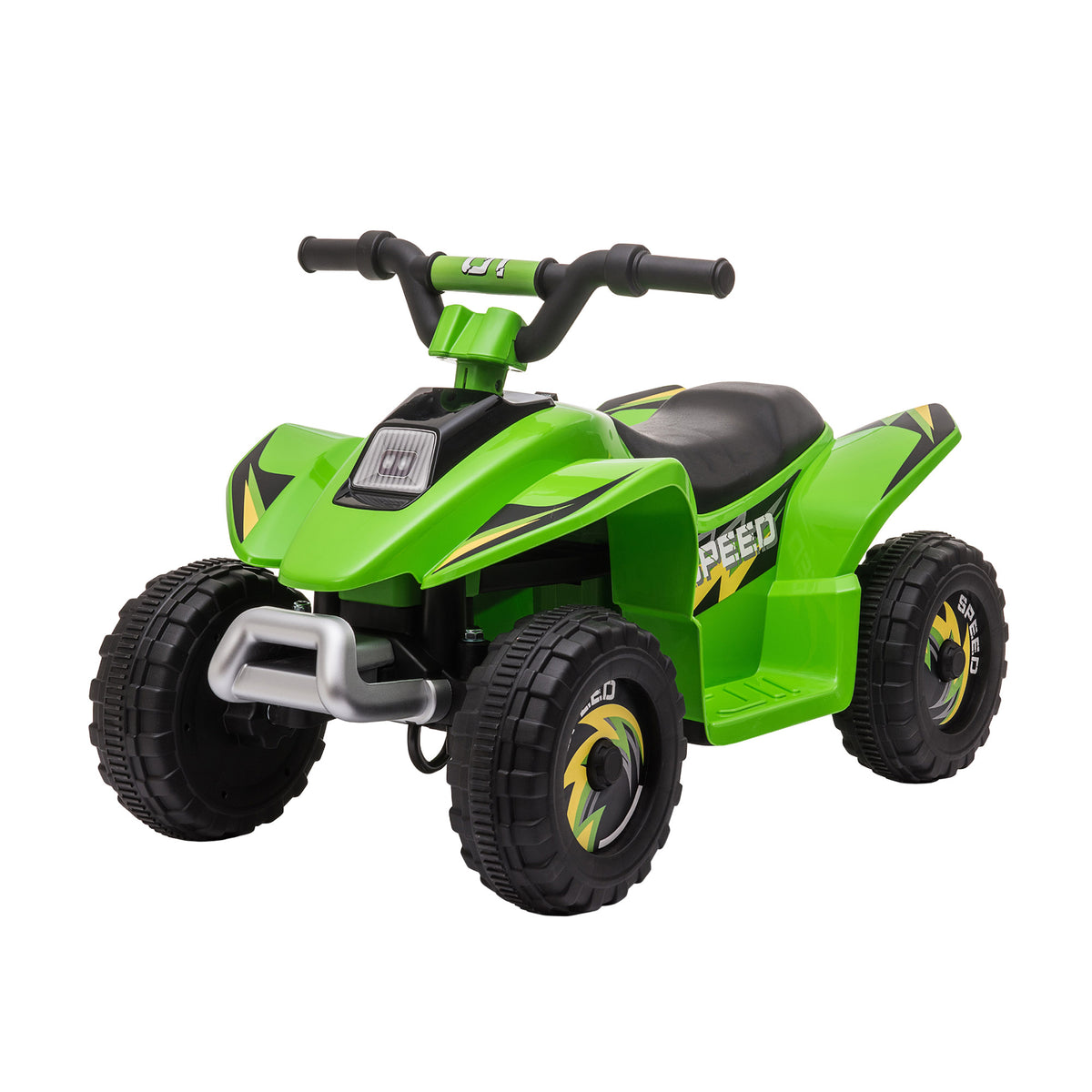 Kids Ride on ATV, 6V Battery Powered Quad Car with Forward, Reverse Switch, for Boys Girls 18-36 Months-Toys & Games > Baby & Toddler Toys > Electric Ride-On Toys > Electric Toy Cars-DECOROLALA