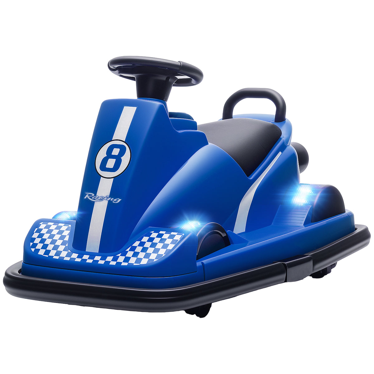 Bumper Car for Kids, 6V Battery Powered Bumping Car with 360 Degree Spin, Dual Motors, Music, for 3-8 Years-Toys & Games > Baby & Toddler Toys > Electric Ride-On Toys > Electric Toy Cars-DECOROLALA