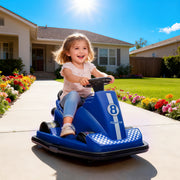 Bumper Car for Kids, 6V Battery Powered Bumping Car with 360 Degree Spin, Dual Motors, Music, for 3-8 Years-Toys & Games > Baby & Toddler Toys > Electric Ride-On Toys > Electric Toy Cars-DECOROLALA