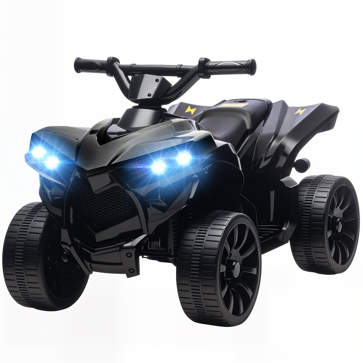 6V Kids ATV, 4 Wheeler Electric Ride on Car with Music and LED Headlights, for Ages 18-56 Months Boys and Girls-Toys & Games > Baby & Toddler Toys > Electric Ride-On Toys > Electric Toy Cars-DECOROLALA