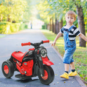 Electric Motorcycle for Kids, 6V Ride on Bubble Car with LED Headlight, Music, Pedal, for 2-5 Years-Toys & Games > Baby & Toddler Toys > Electric Ride-On Toys > Electric Motorcycles-DECOROLALA