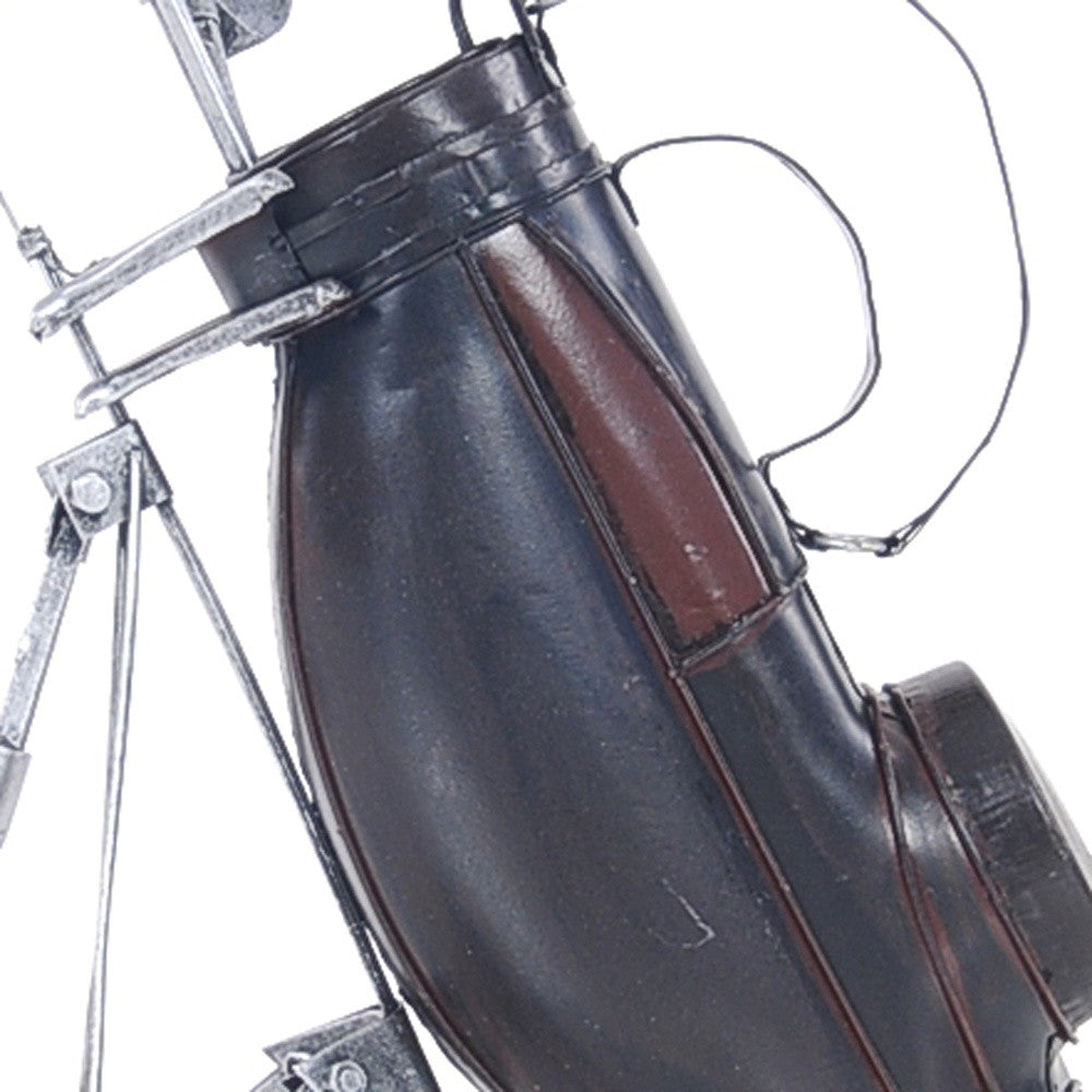 6.5" X 8" X 10" Black Golf Bag-Sculptures-DECOROLALA