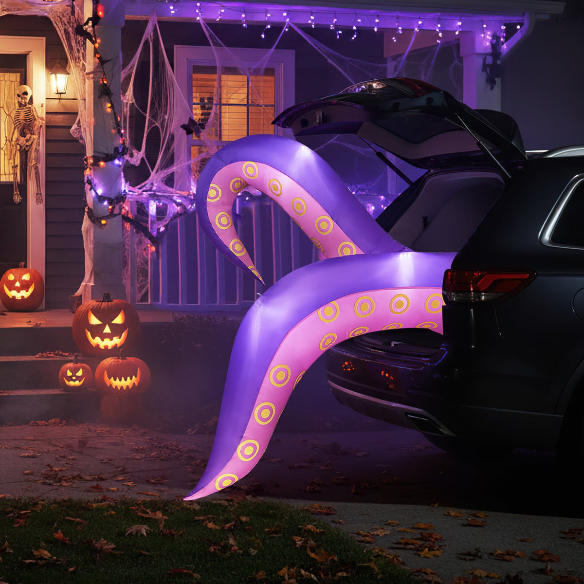 6.5ft Inflatable Tentacles Halloween Decoration with LED Lights-Halloween-DECOROLALA