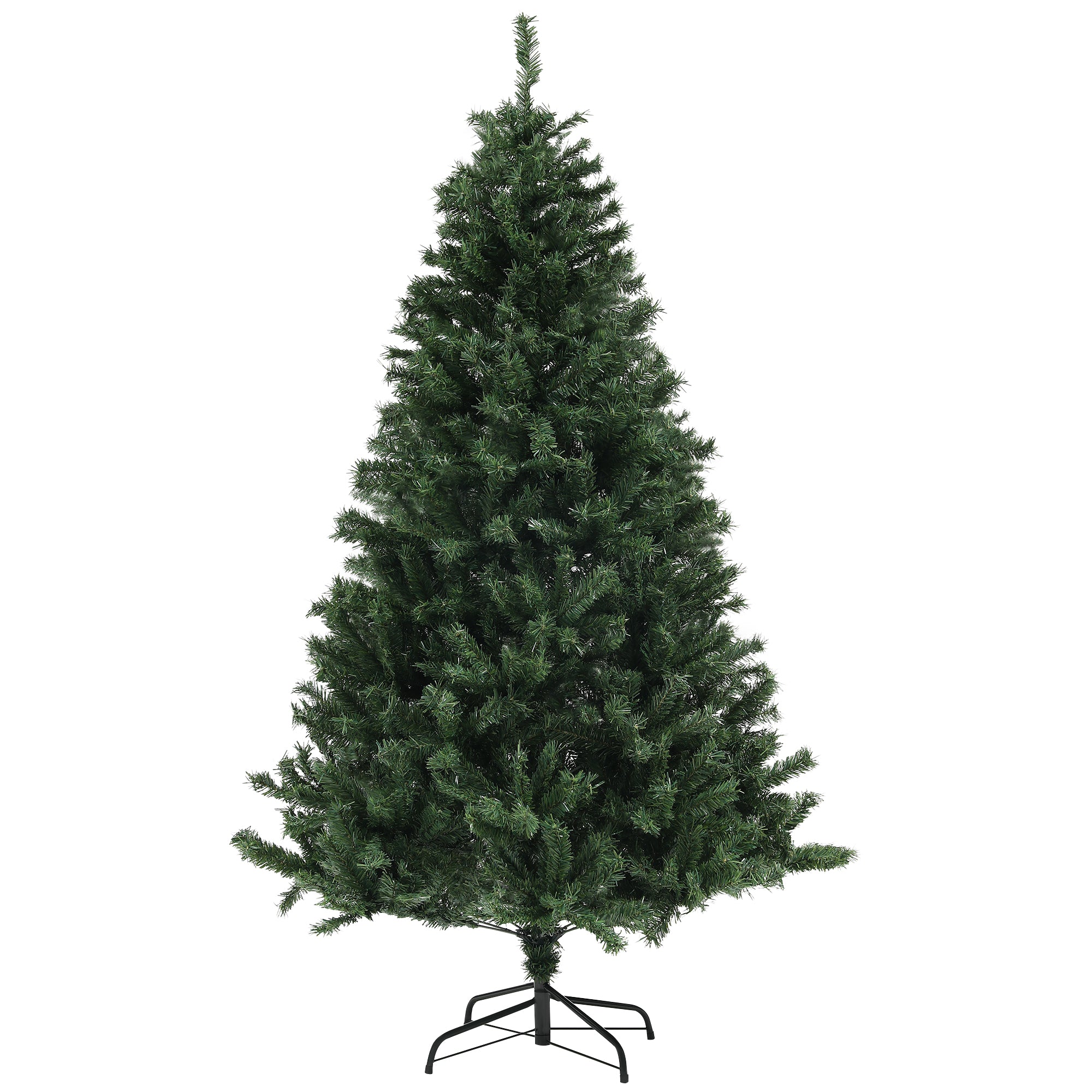 6ft Artificial Christmas Tree - 1000 Tips Green Hinged-Home Furnishings > Holiday & Seasonal > Christmas Trees > Artificial Christmas Trees-DECOROLALA