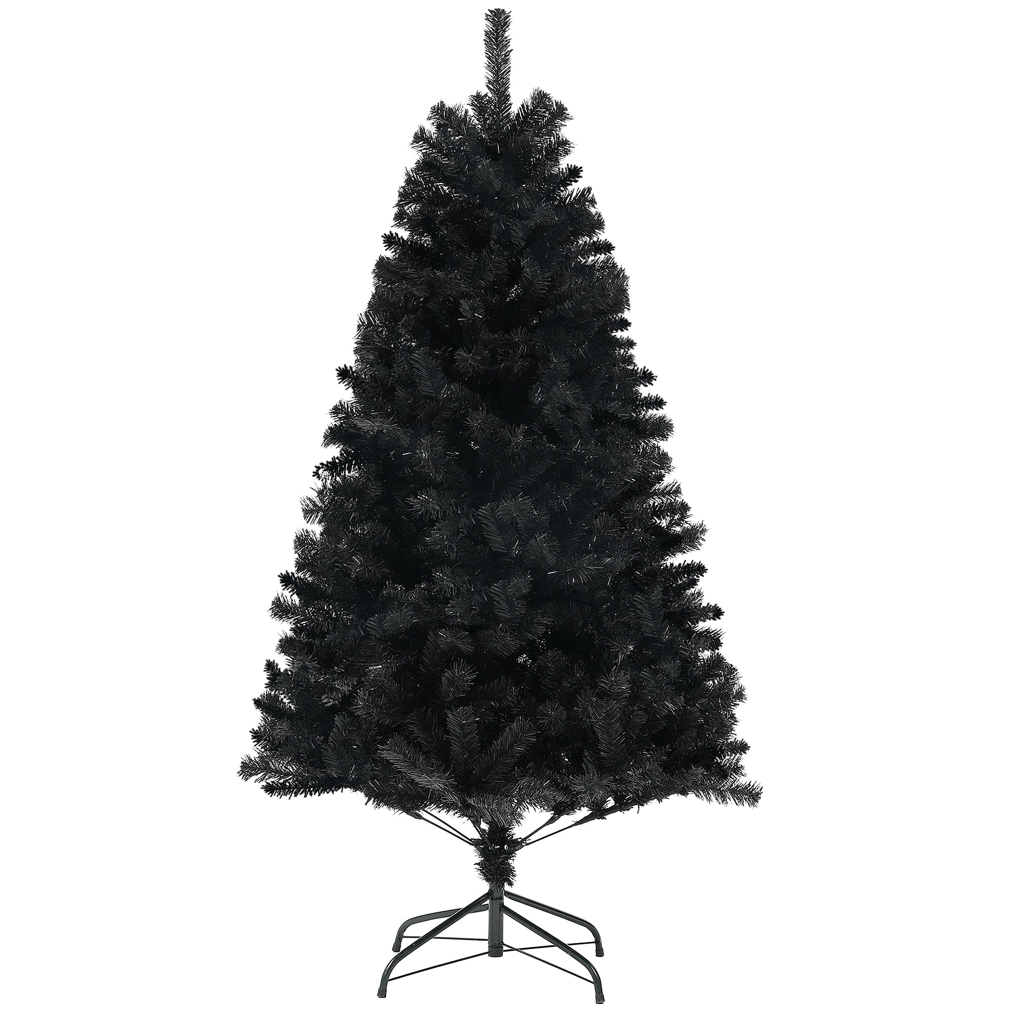6ft Artificial Christmas Tree - Black 1000 Tips Steel Base-Home Furnishings > Holiday & Seasonal > Christmas Trees > Artificial Christmas Trees-DECOROLALA