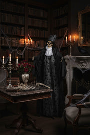 6ft Halloween Animatronic Grim Reaper Groom with Sound & LED-Home Furnishings > Holiday & Seasonal > Halloween Decorations-DECOROLALA
