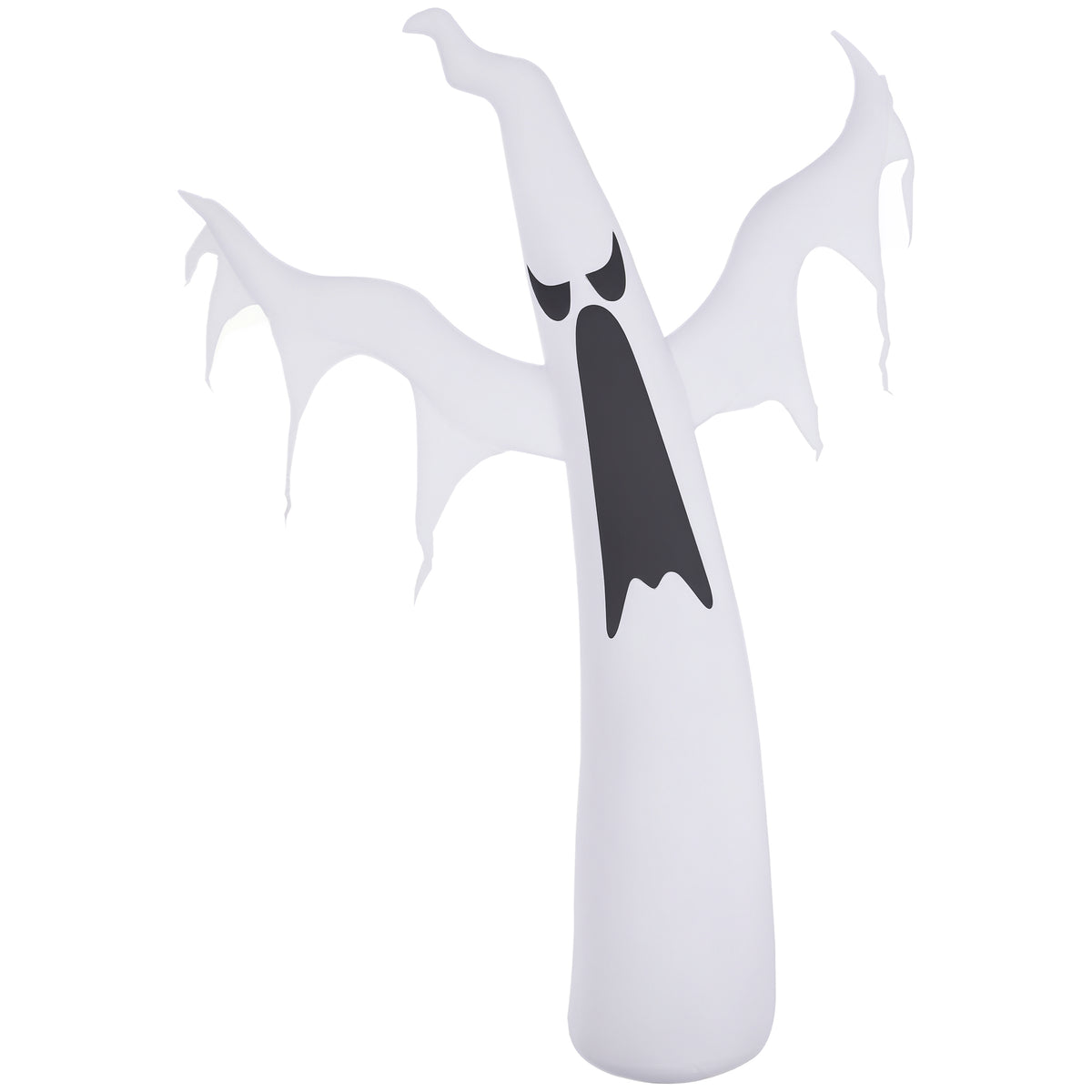 6ft Halloween Inflatable White Ghost with LED Lights-Home Furnishings > Holiday & Seasonal > Halloween Decorations-DECOROLALA