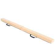 7 FT Folding Balance Beam with Removable Suede Cover and Non-slip Bottom-Khaki-Yoga & Gym Mats-DECOROLALA