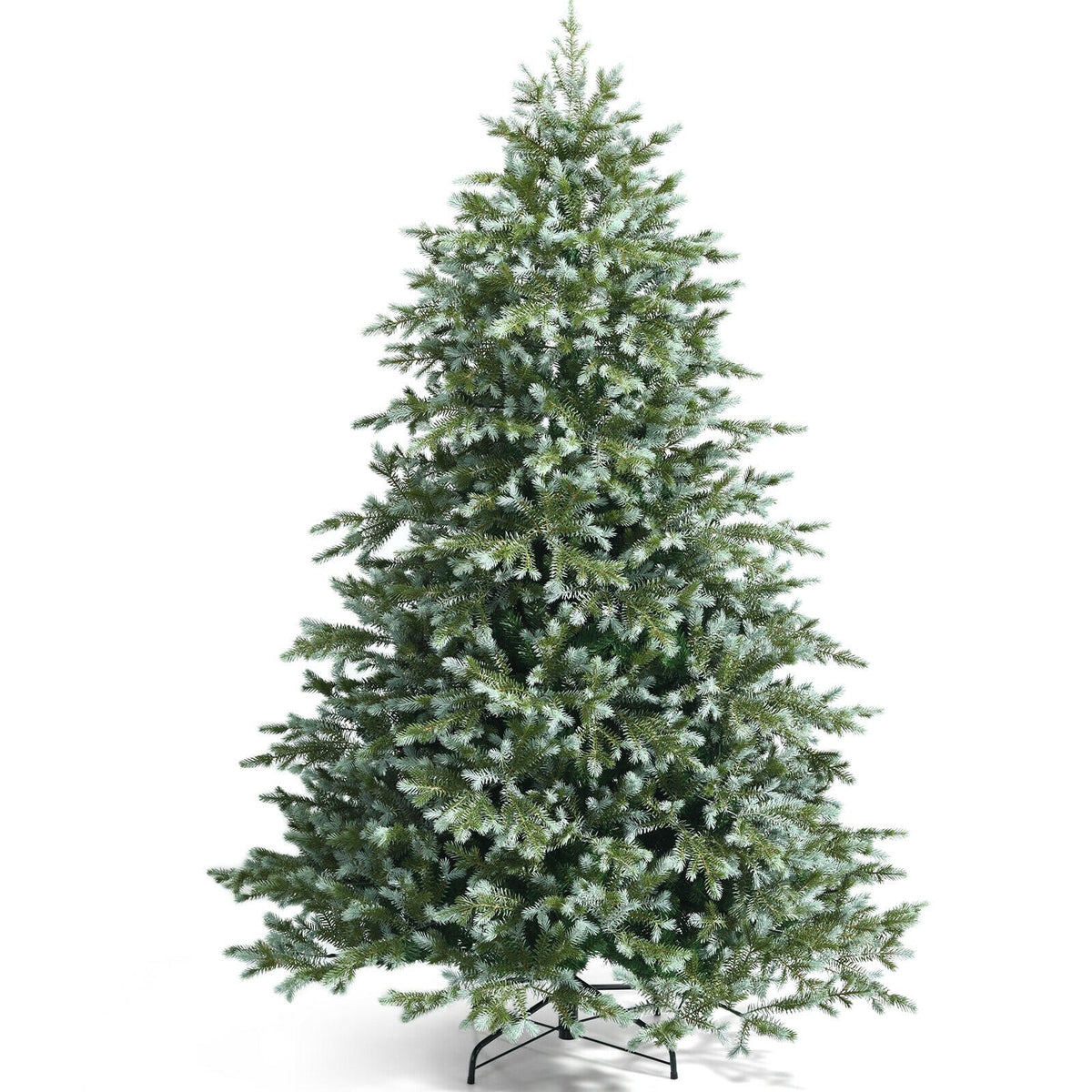 7 Feet Artificial Christmas Tree with 1260 Mixed PE and PVC Tips-Christmas Trees-DECOROLALA