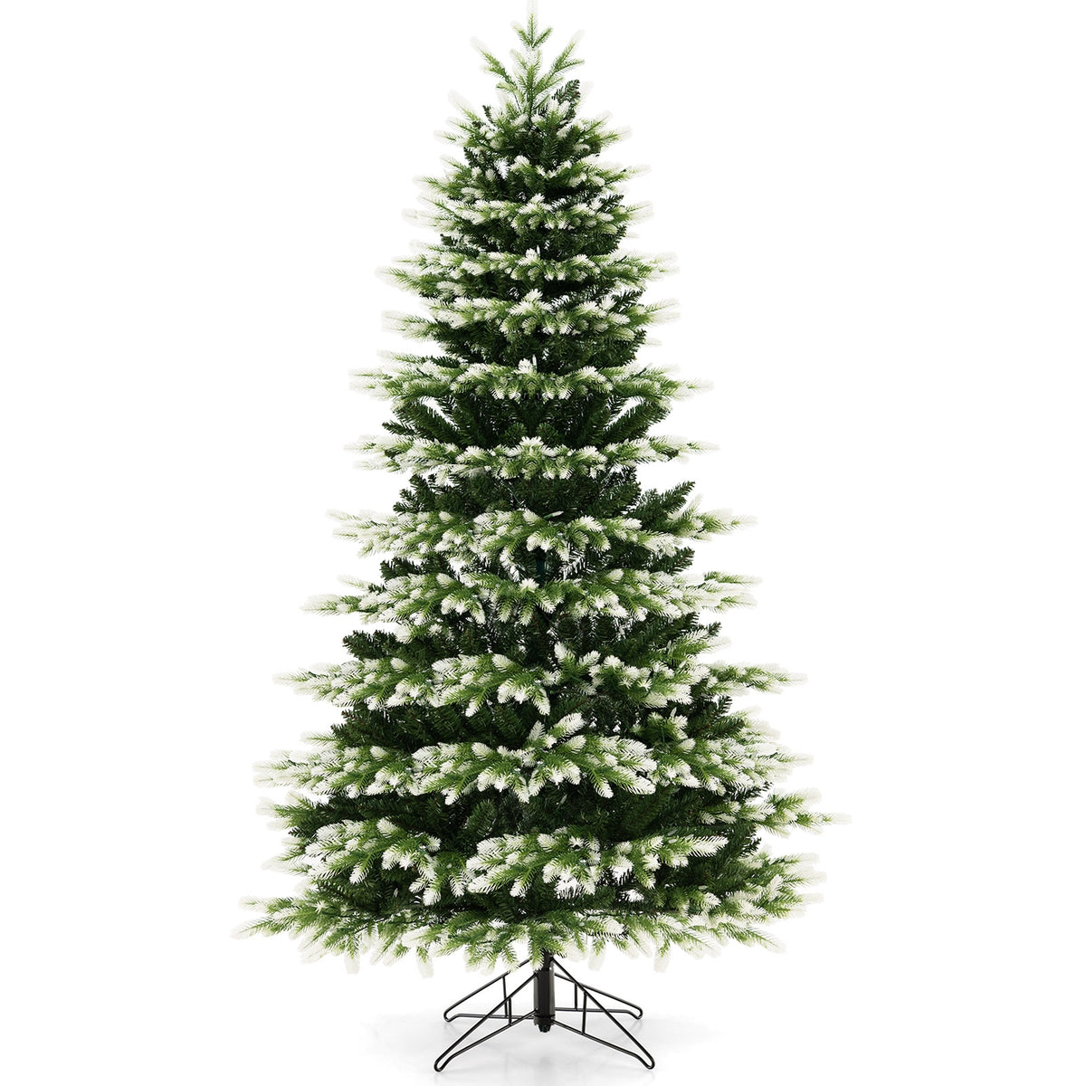 7 Feet Hinged Christmas Tree with 500 LED Lights Remote Control-Christmas Trees-DECOROLALA