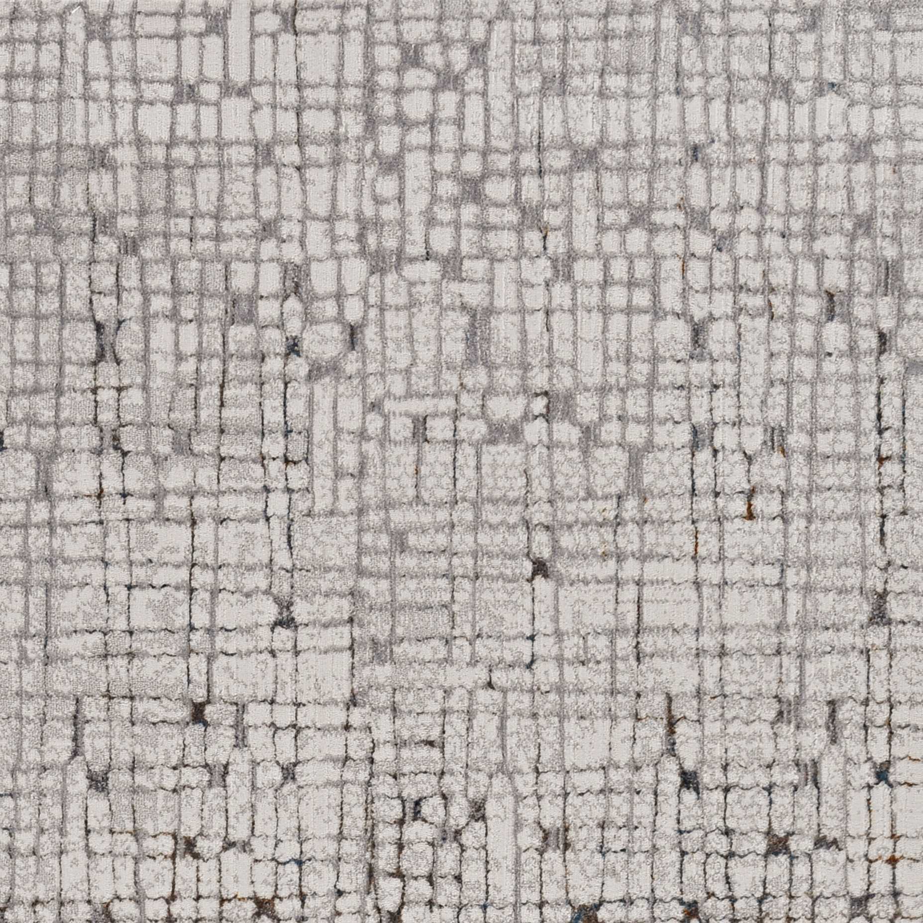 7' Gray And Black Abstract Area Rug-Area Rugs-DECOROLALA