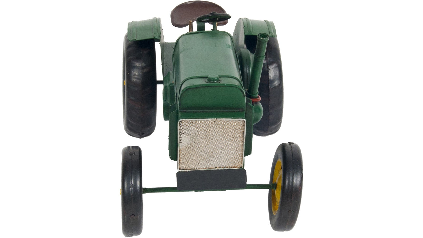 7" Green Metal Hand Painted Model Car Tabletop Sculpture-Sculptures-DECOROLALA