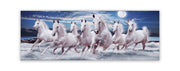 7 Horses Good Luck Canvas Wall Art 72x24 Inches-Wall Art-DECOROLALA