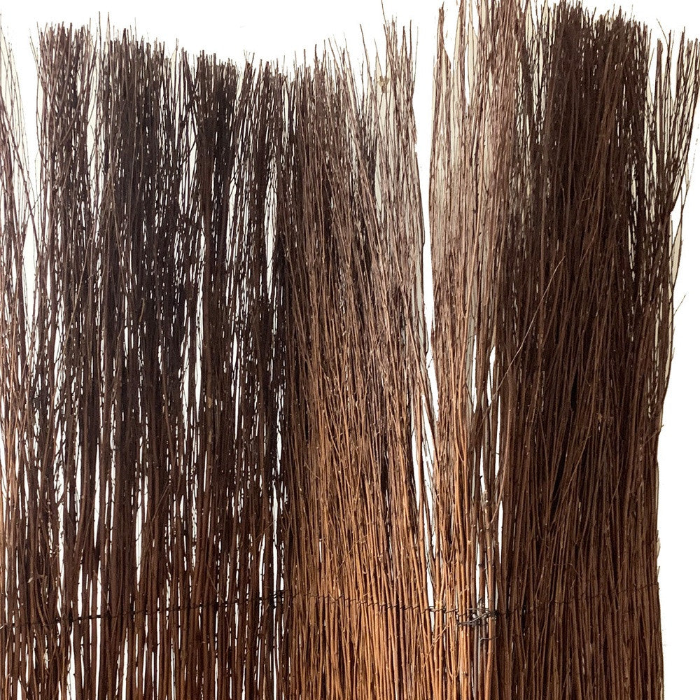 7' Rustic Willow Branch Three Panel Room Divider Screen-Room Dividers-DECOROLALA