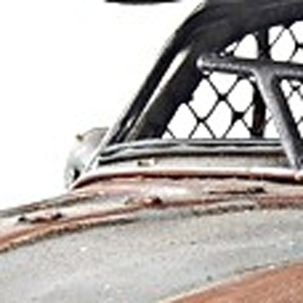 7" Silver Metal Hand Painted Model Car Tabletop Sculpture-Sculptures-DECOROLALA