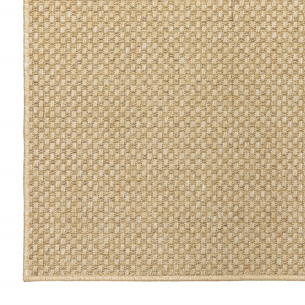 7' X 10' Beige Indoor Outdoor Area Rug-Outdoor Rugs-DECOROLALA