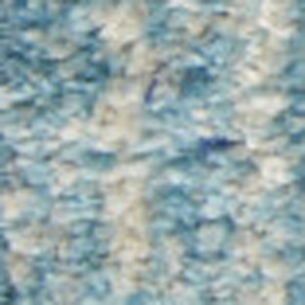 7' X 10' Blue And Ivory Abstract Area Rug-Area Rugs-DECOROLALA