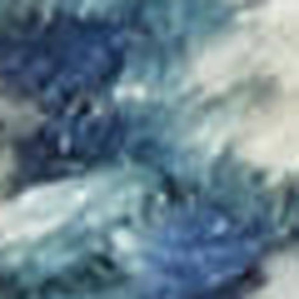 7' X 10' Blue And Ivory Abstract Area Rug-Area Rugs-DECOROLALA