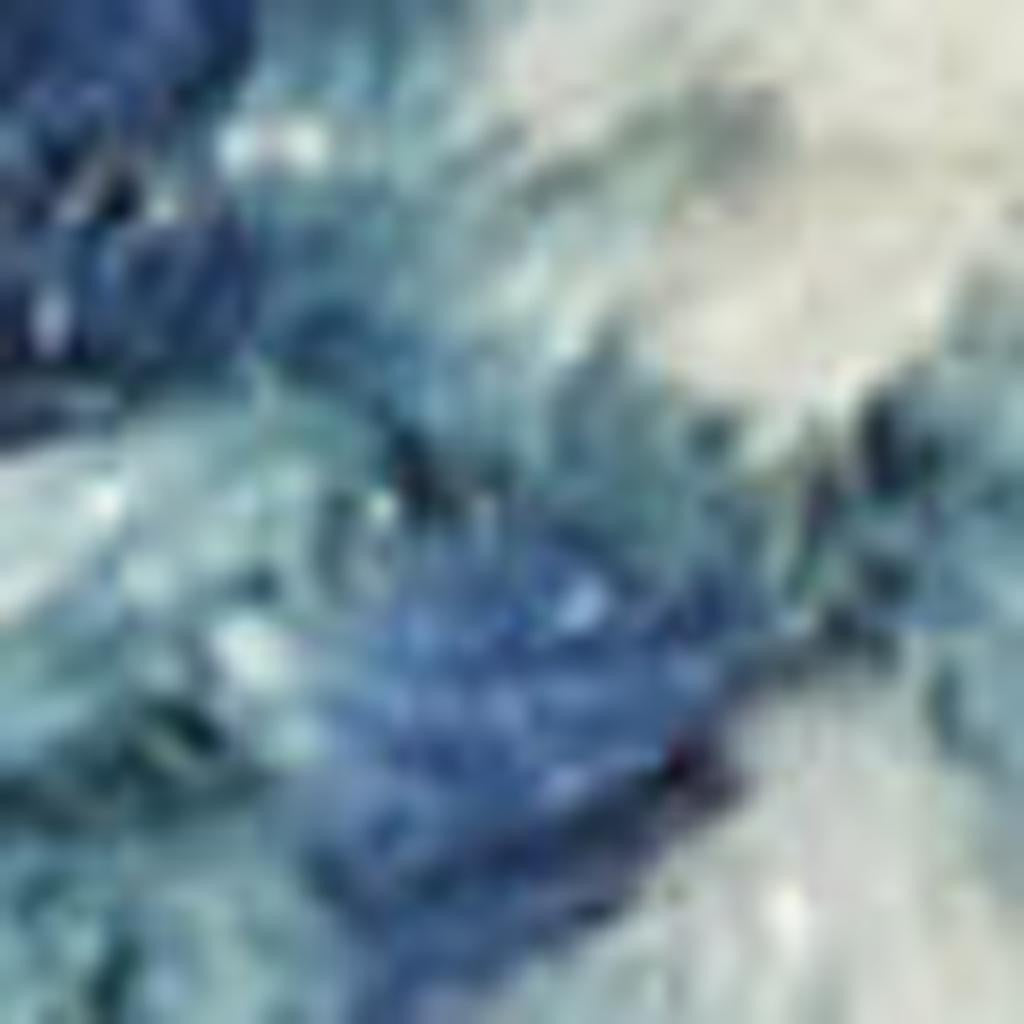 7' X 10' Blue And Ivory Abstract Area Rug-Area Rugs-DECOROLALA