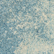 7' X 10' Blue And Ivory Abstract Area Rug-Area Rugs-DECOROLALA