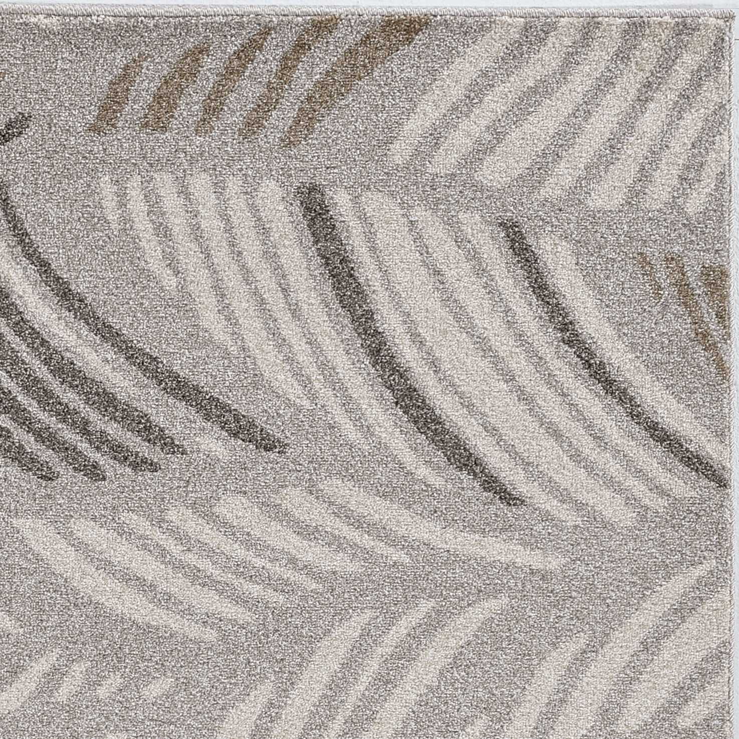 7' X 10' Gray Abstract Indoor Outdoor Area Rug-Outdoor Rugs-DECOROLALA